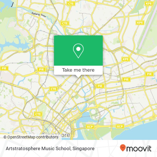 Artstratosphere Music School map