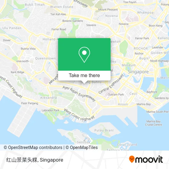 红山景菜头粿地图