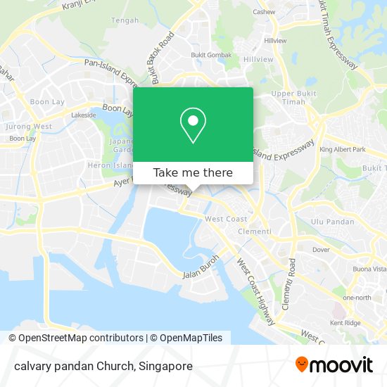 calvary pandan Church map