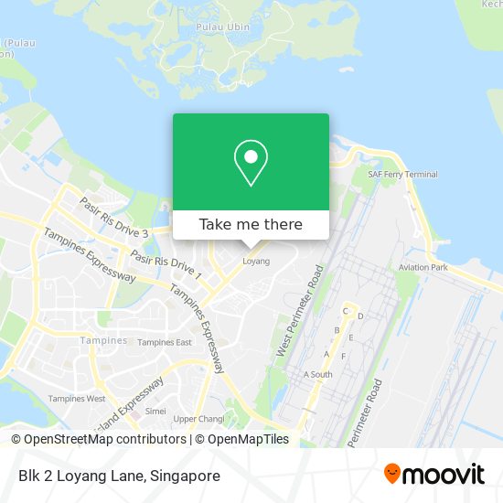 Blk 2 Loyang Lane地图