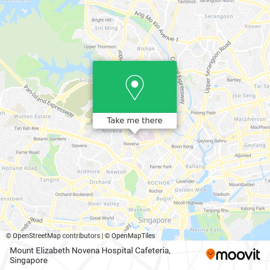 Mount Elizabeth Novena Hospital Cafeteria map