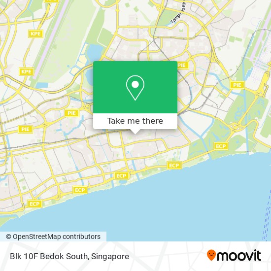 Blk 10F Bedok South map