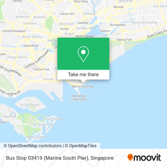 Bus Stop 03419 (Marina South Pier)地图