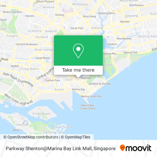 Parkway Shenton@Marina Bay Link Mall map