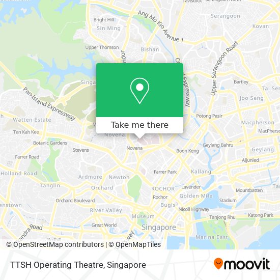 TTSH Operating Theatre map