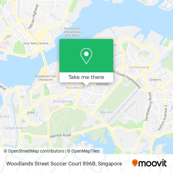 Woodlands Street Soccer Court 896B地图