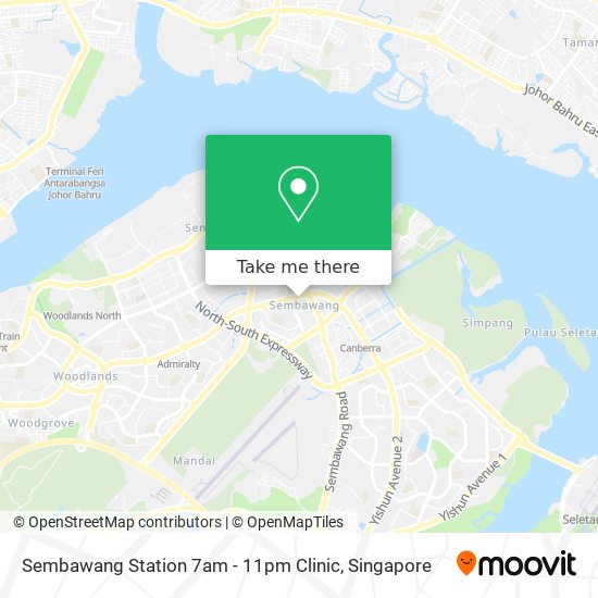 Sembawang Station 7am - 11pm Clinic地图