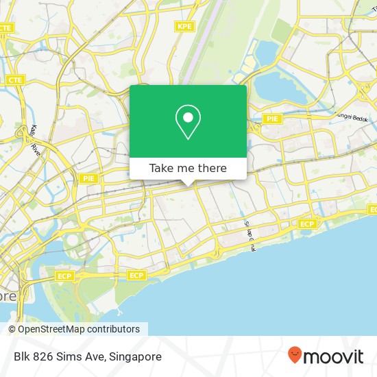 Blk 826 Sims Ave地图