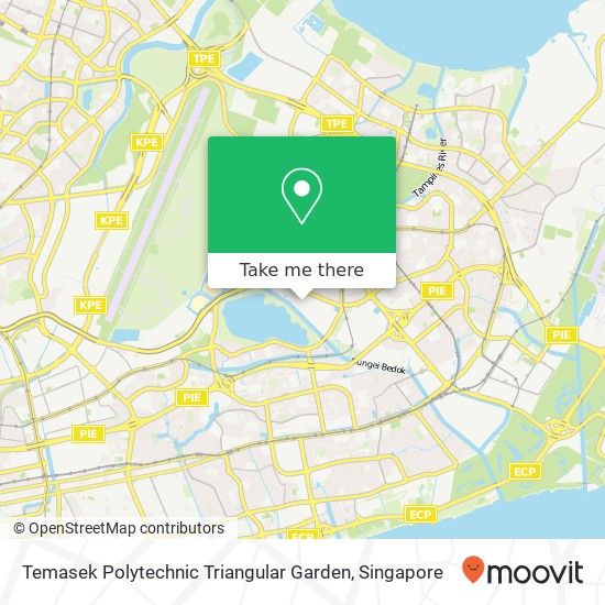 Temasek Polytechnic Triangular Garden map