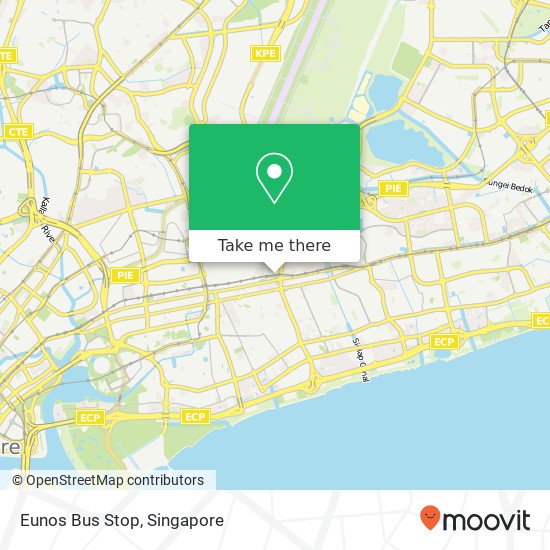 Eunos Bus Stop map