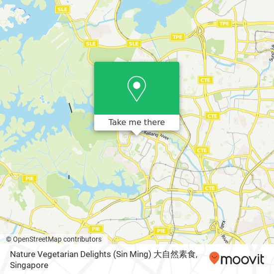 Nature Vegetarian Delights (Sin Ming) 大自然素食 map