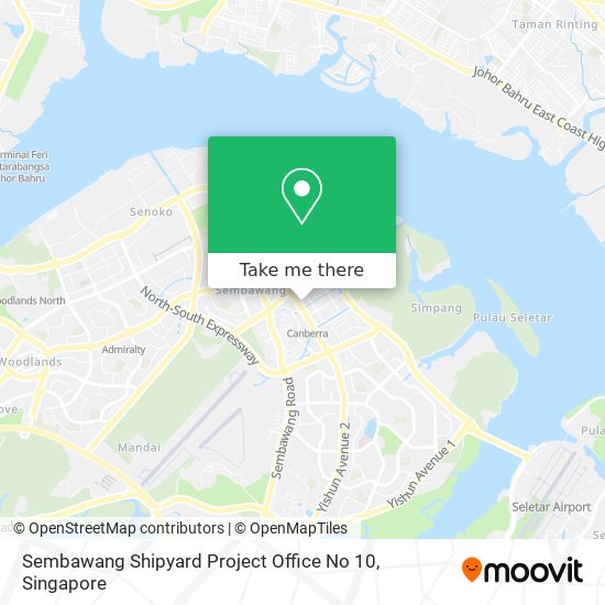 Sembawang Shipyard Project Office No 10 map