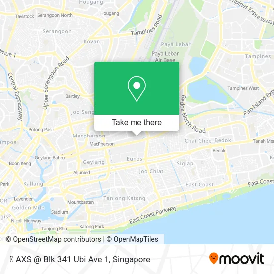  AXS @ Blk 341 Ubi Ave 1地图