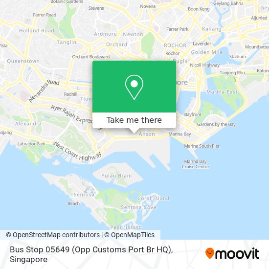 Bus Stop 05649 (Opp Customs Port Br HQ) map