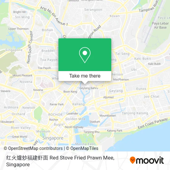 红火爐炒福建虾面 Red Stove Fried Prawn Mee地图