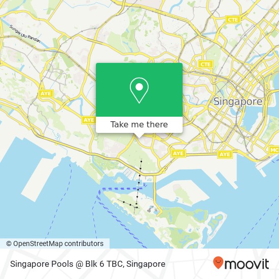 Singapore Pools @ Blk 6 TBC map