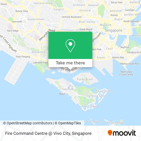 Fire Command Centre @ Vivo City map