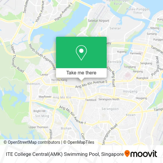 ITE College Central(AMK) Swimming Pool map
