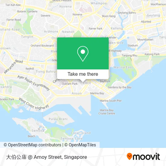 大伯公庙 @ Amoy Street地图