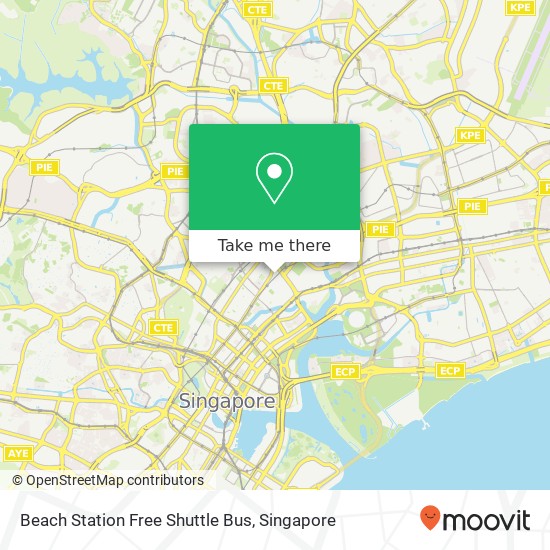 Beach Station Free Shuttle Bus map