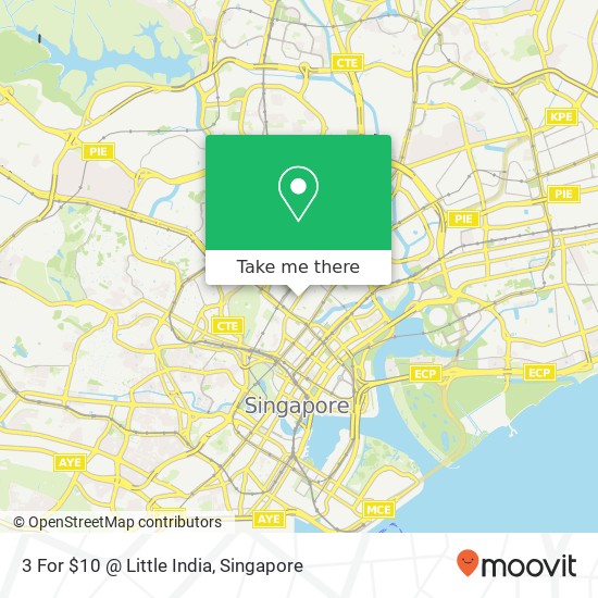 3 For $10 @ Little India map