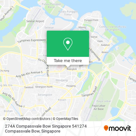 274A Compassvale Bow Singapore 541274 Compassvale Bow map
