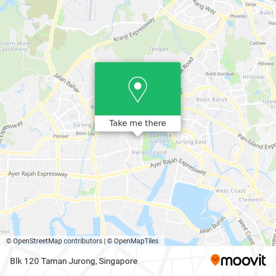 Blk 120 Taman Jurong map