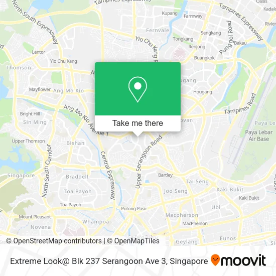 Extreme Look@ Blk 237 Serangoon Ave 3 map