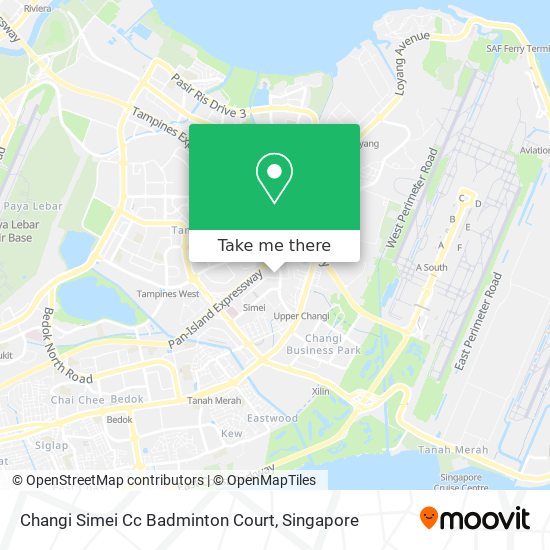 Changi Simei Cc Badminton Court map