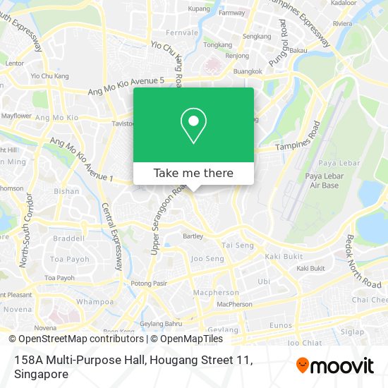 158A Multi-Purpose Hall, Hougang Street 11 map