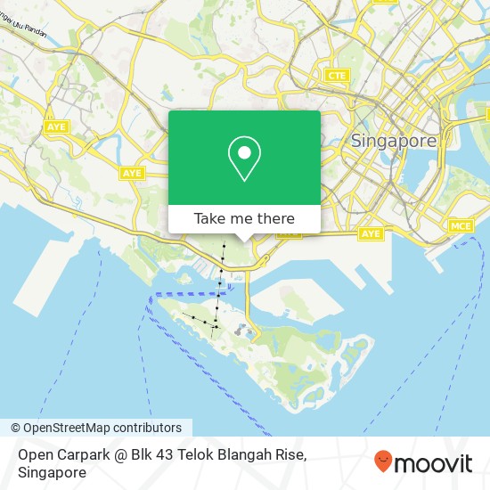 Open Carpark @ Blk 43 Telok Blangah Rise map