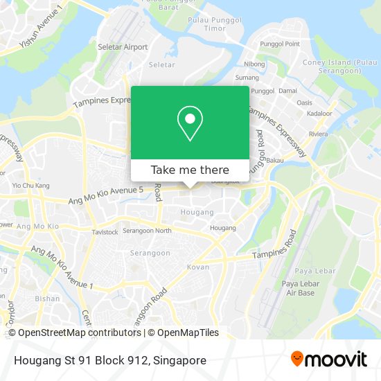 Hougang St 91 Block 912 map