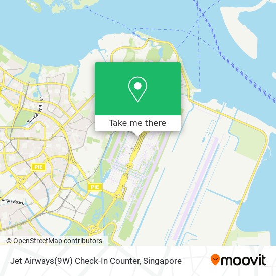 Jet Airways(9W) Check-In Counter map