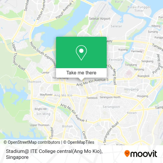 Stadium@ ITE College central(Ang Mo Kio)地图