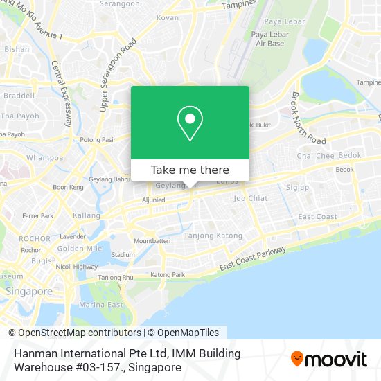 Hanman International Pte Ltd, IMM Building Warehouse #03-157.地图