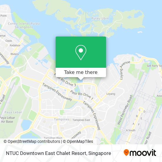 NTUC Downtown East Chalet Resort map