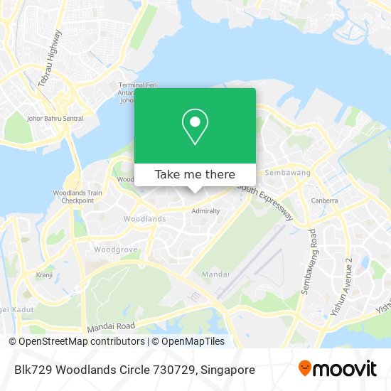 Blk729 Woodlands Circle 730729地图