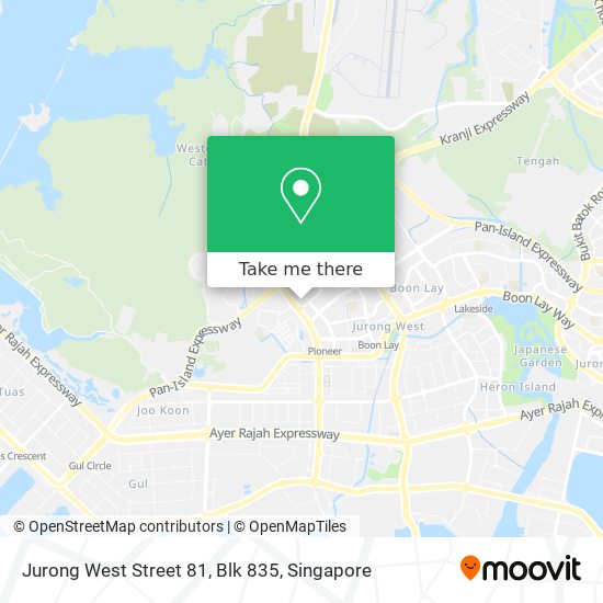 Jurong West Street 81, Blk 835 map