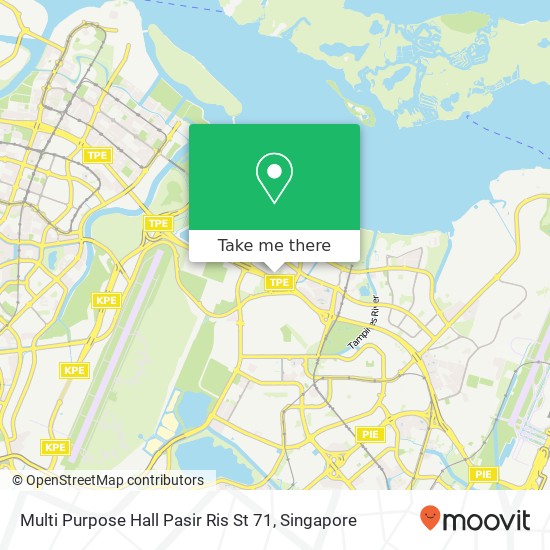 Multi Purpose Hall Pasir Ris St 71 map