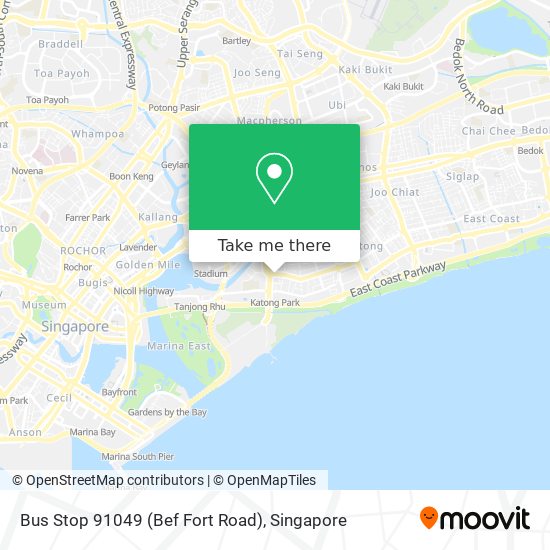 Bus Stop 91049 (Bef Fort Road) map