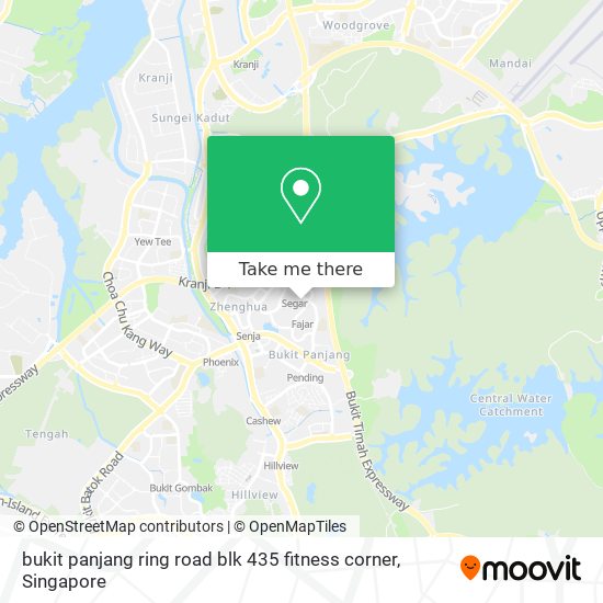 bukit panjang ring road blk 435 fitness corner地图