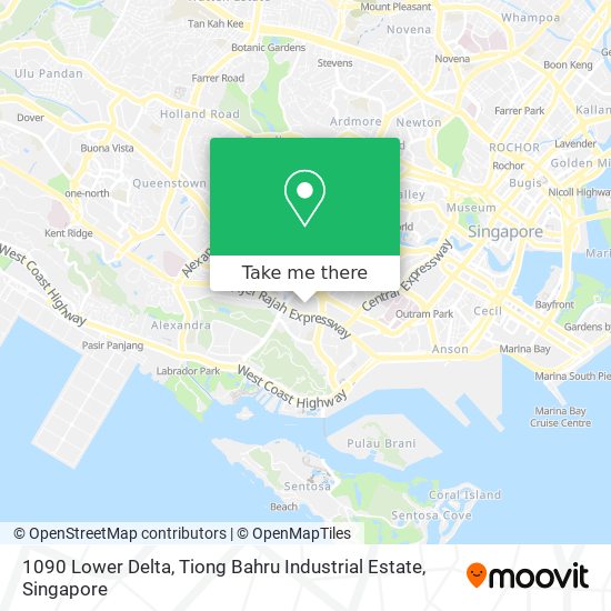 1090 Lower Delta, Tiong Bahru Industrial Estate地图