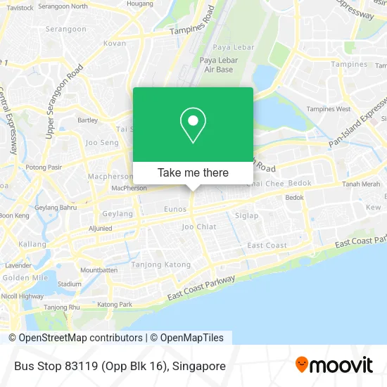 Bus Stop 83119 (Opp Blk 16) map