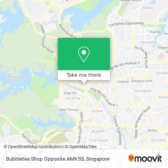 Bubbletea Shop Opposite AMKSS map