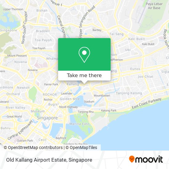 Old Kallang Airport Estate map