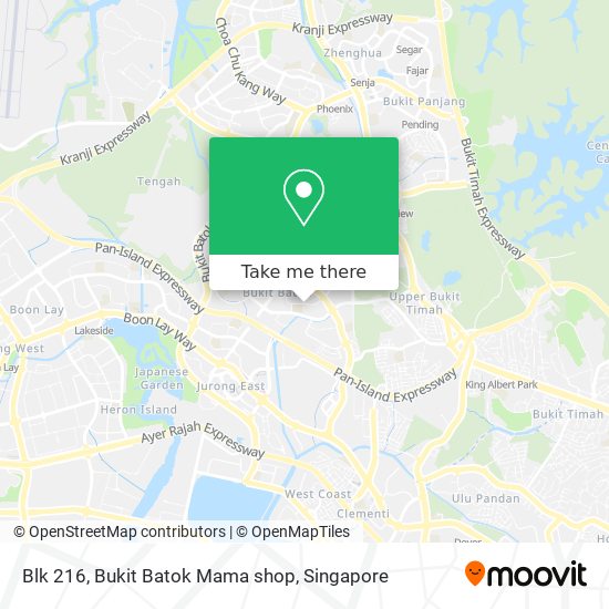 Blk 216, Bukit Batok Mama shop地图