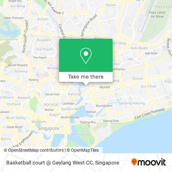 Basketball court @ Geylang West CC map