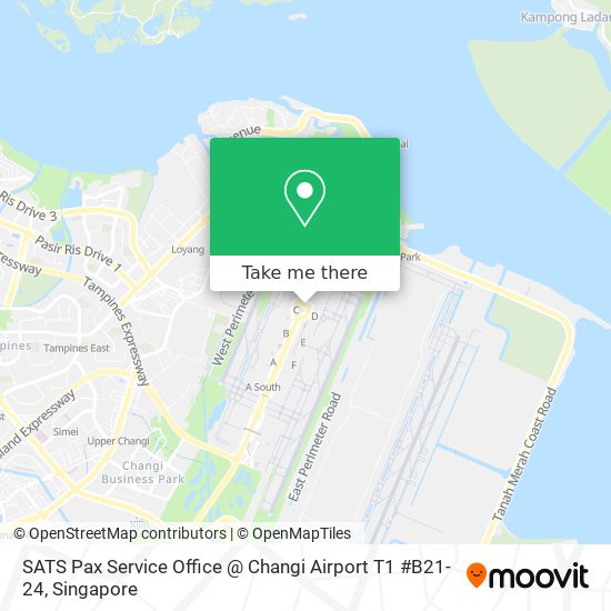 SATS Pax Service Office @ Changi Airport T1 #B21-24地图