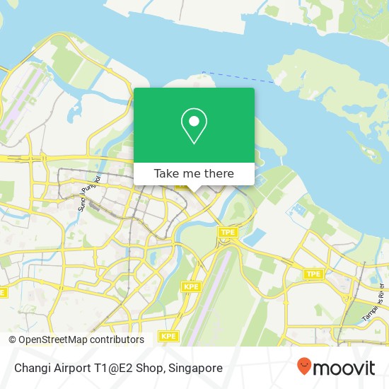 Changi Airport T1@E2 Shop map