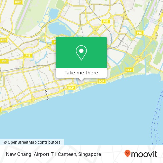 New Changi Airport T1 Canteen map